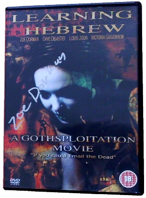 SIGNED Learning Hebrew: A Gothsploitation Movie (DVD - PAL All R - Click Image to Close